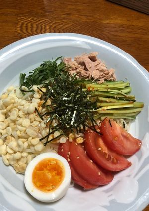 赤味噌だれのピリ辛サラダ冷麺-レシピのメイン写真