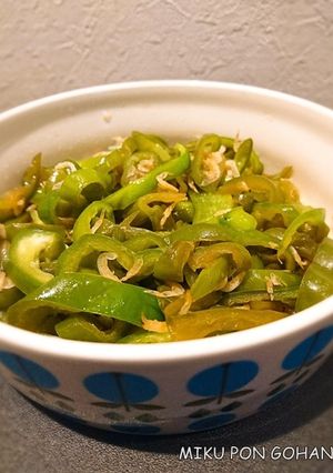 麺つゆで！ピーマンの常備菜【レンジ3分】-レシピのメイン写真