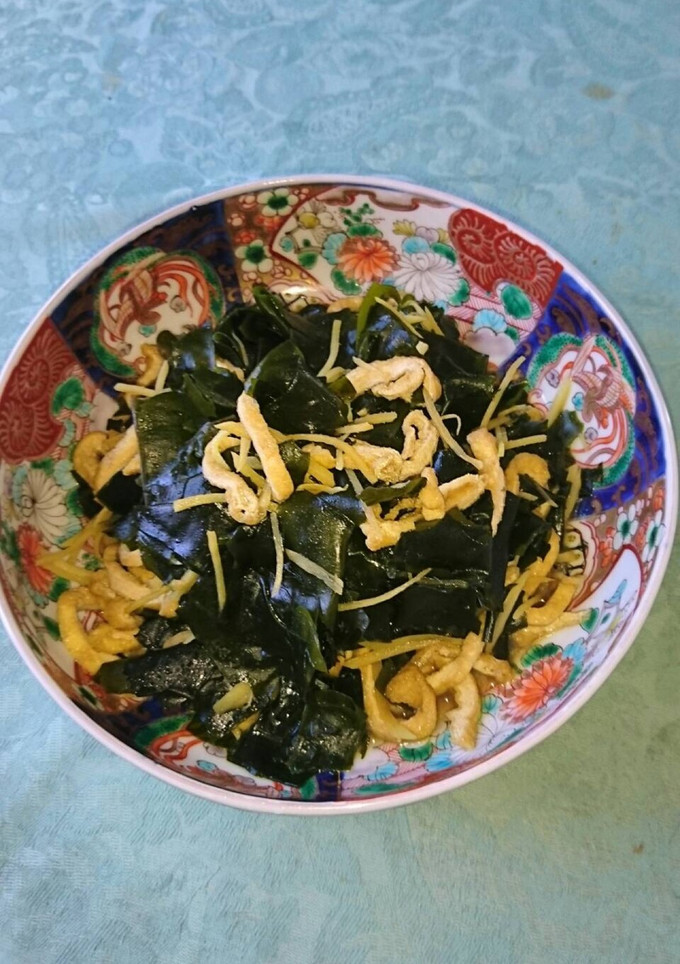 母レシピ：若芽とお揚げの炒め煮-レシピのメイン写真