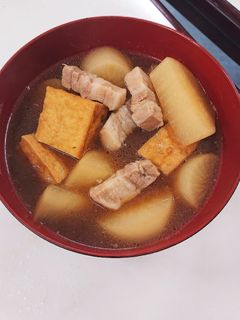 【体育系学生】豚バラ大根と厚揚げの煮物-レシピのメイン写真