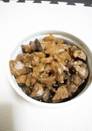 鳥肝の味噌煮込み-レシピのメイン写真