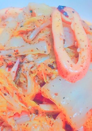 レンジで！イカと白菜のピリ辛胡麻和え-レシピのメイン写真