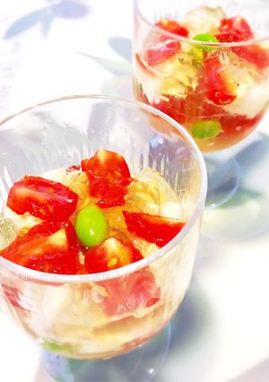 簡単♫好きな具材でコンソメジュレ-レシピのメイン写真