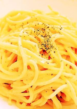 レンジで簡単☆落合シェフ風のカルボナーラ-レシピのメイン写真
