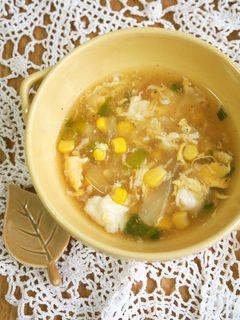 コーンと卵の中華スープ♪-レシピのメイン写真