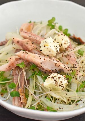 「さんま干物」で作る！さっぱりサラダ-レシピのメイン写真
