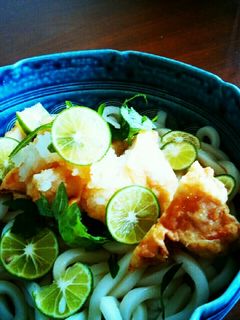 とり天下ろしスダチぶっかけうどん-レシピのメイン写真