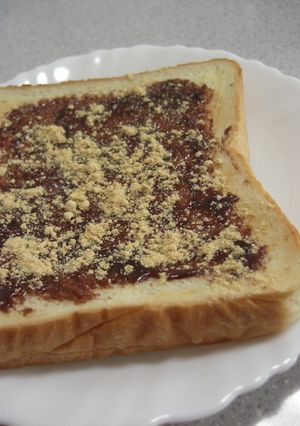 おやつにも☆チョコ＆きな粉トースト♪-レシピのメイン写真