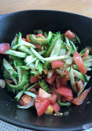 ゴーヤとトマトの夏野菜サラダ-レシピのメイン写真