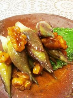 みょうが くるみ の 味噌炒め-レシピのメイン写真