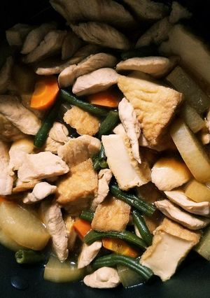 大根と厚揚げと鶏胸肉の煮物-レシピのメイン写真