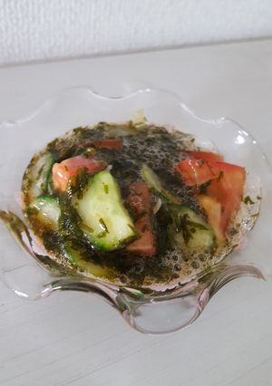 あかもくときゅうりとトマトポン酢合え-レシピのメイン写真