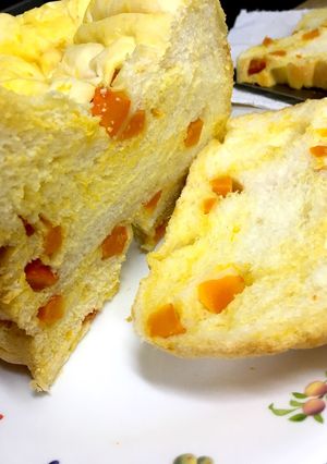 HBだけで作る！赤かぼちゃパン-レシピのメイン写真