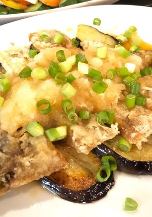 一夜干しカレイの唐揚げ大根みぞれ煮風-レシピのメイン写真