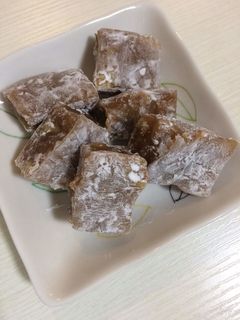 簡単・本格的☆レンチンくるみゆべし-レシピのメイン写真