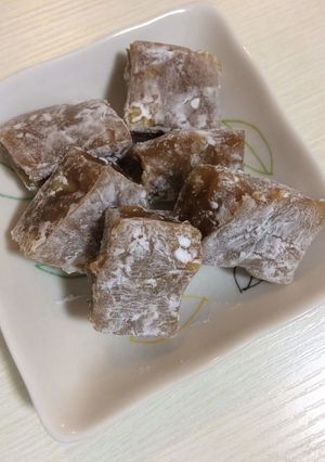 簡単・本格的☆レンチンくるみゆべし-レシピのメイン写真