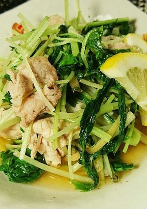 豚肉と水菜のさっと煮〜しょうがレモン風味-レシピのメイン写真