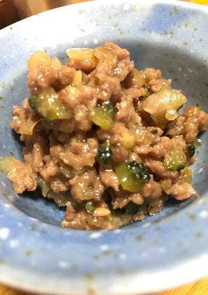 自家製ゴーヤーの道産子味噌そぼろ-レシピのメイン写真