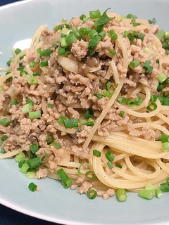 余った鶏そぼろで和風ミートパスタ-レシピのメイン写真