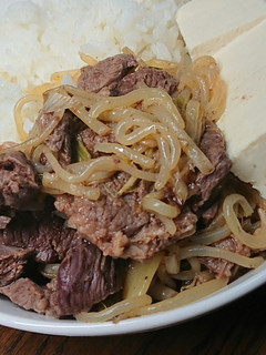 ビーフはらみすき焼き丼-レシピのメイン写真