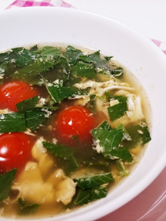 モロヘイヤとトマトの中華スープ-レシピのメイン写真