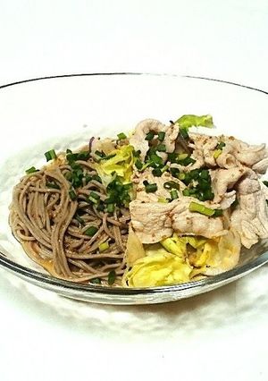 冷しゃぶサラダ蕎麦-レシピのメイン写真