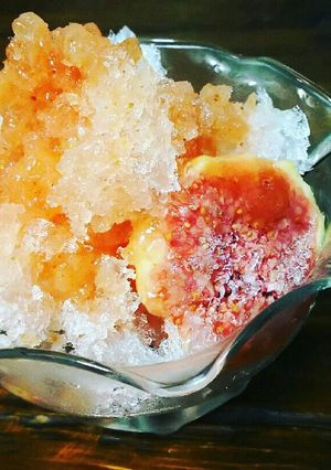 夏真っ盛り！いちじくシロップかき氷！-レシピのメイン写真