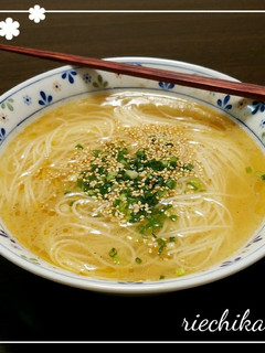 胡椒でピリッと!ダシダであったか素麺-レシピのメイン写真
