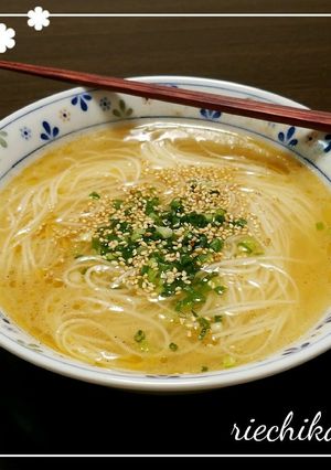 胡椒でピリッと！ダシダであったか素麺-レシピのメイン写真