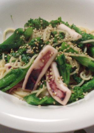 春だから♪菜の花といかのパスタ-レシピのメイン写真