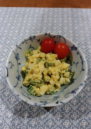 おくらとゆで卵のカレーマヨサラダ-レシピのメイン写真