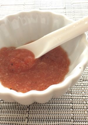 ★離乳食★トマトピューレのしらすあえ-レシピのメイン写真