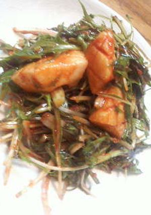 韓国万能ソース☆水菜のあえもの-レシピのメイン写真