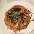 リメイク!明太クリームパスタピザ