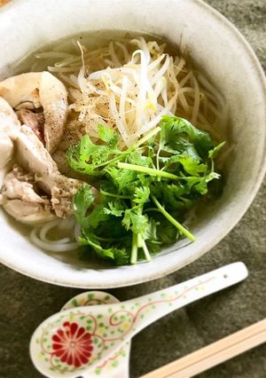 米粉麺を使った簡単フォー-レシピのメイン写真