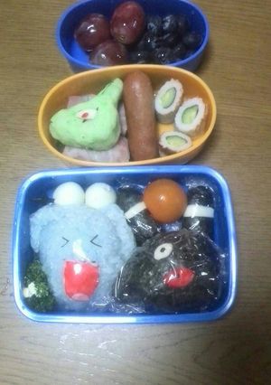 ソーナンス・ブラッキー・ヨーギラス弁当-レシピのメイン写真
