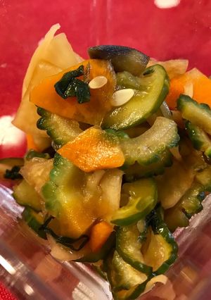 ゴーヤ！元気に夏野菜の福神漬け-レシピのメイン写真