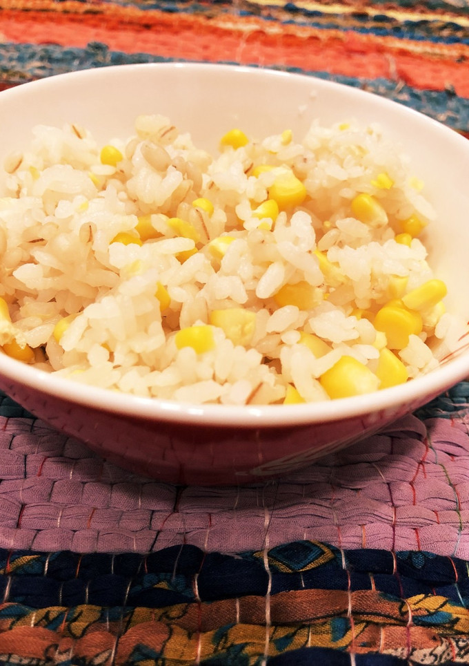 もち麦入り！とうもろこしの炊き込みご飯★-レシピのメイン写真