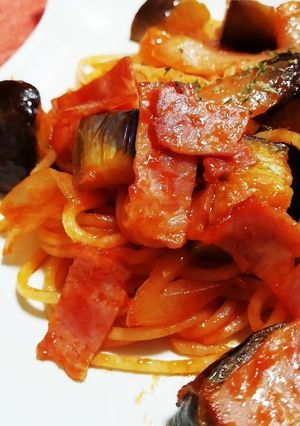 なすとベーコンのナポリタン風-レシピのメイン写真