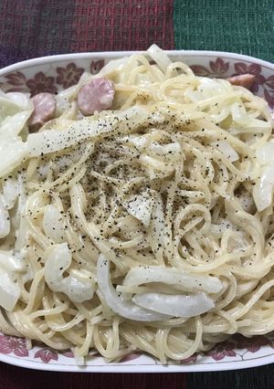 簡単チーズクリームパスタ-レシピのメイン写真