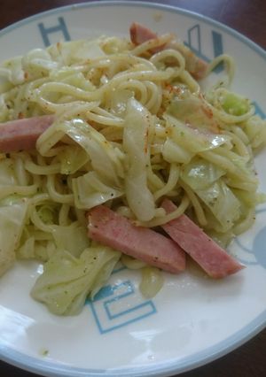 アヒージョフル活用 簡単焼きそば-レシピのメイン写真