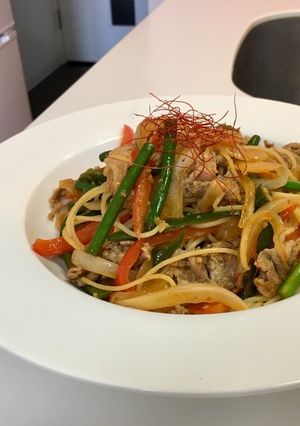 中華風ピリ辛パスタ-レシピのメイン写真