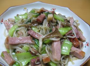 ボンレスハムとチンゲン菜の中華風野菜炒め-レシピのメイン写真