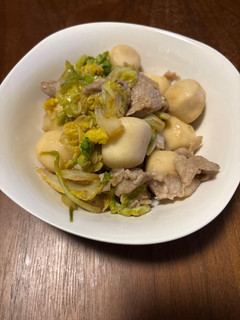簡単!豚と白菜の柚子ぽん炒め-レシピのメイン写真