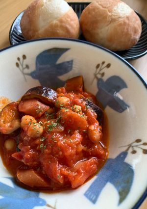 茄子とトマトと蒸し豆のラタトゥイユ風-レシピのメイン写真