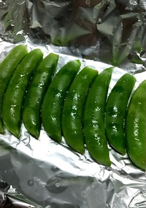 スナップエンドウのホイル焼き-レシピのメイン写真