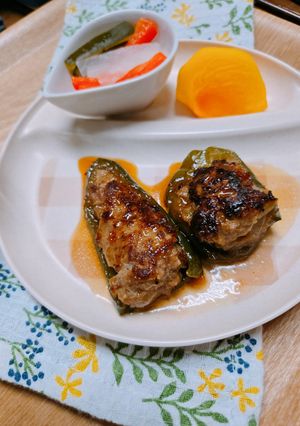 ピーマンの肉詰め-レシピのメイン写真