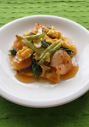 えびとアスパラの甘酢卵あんかけ-レシピのメイン写真