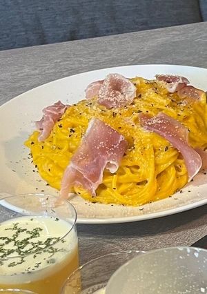 かぼちゃのカルボナーラ-レシピのメイン写真