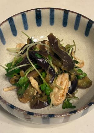 レンジで簡単!茄子とささみの中華風-レシピのメイン写真
